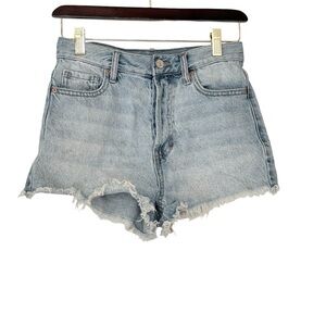 Pac Sun Woman's Size 25 Buttonfly Light Wash Cut off Jean Shorts